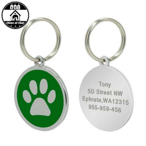 médaille gravée chien