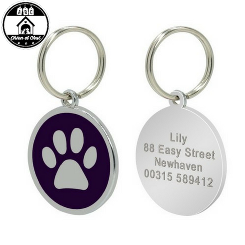 Médaille identité pour chien et chat