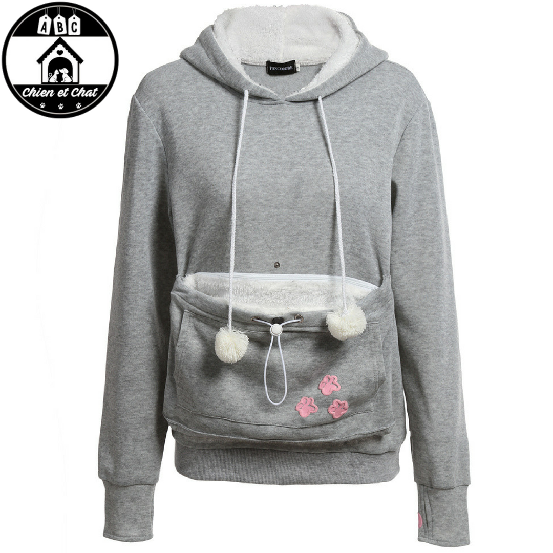 Sweat à Capuche Avec Poche Pour Chat/chien – Transport Facile Et Confort – Pour Les Amoureux Des Animaux - 3