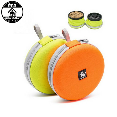 Gamelle Double Pliable Pour Chien - Eau Et Nourriture, Idéale Randonnée, Camping, Voyage - 4