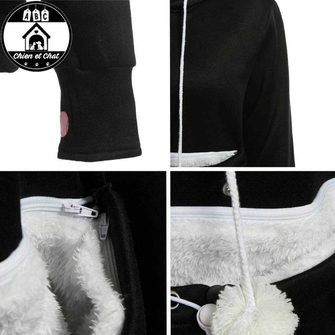 Sweat-shirt à Capuche Et Manches Longues, Avec Imprimé à Paillettes Et