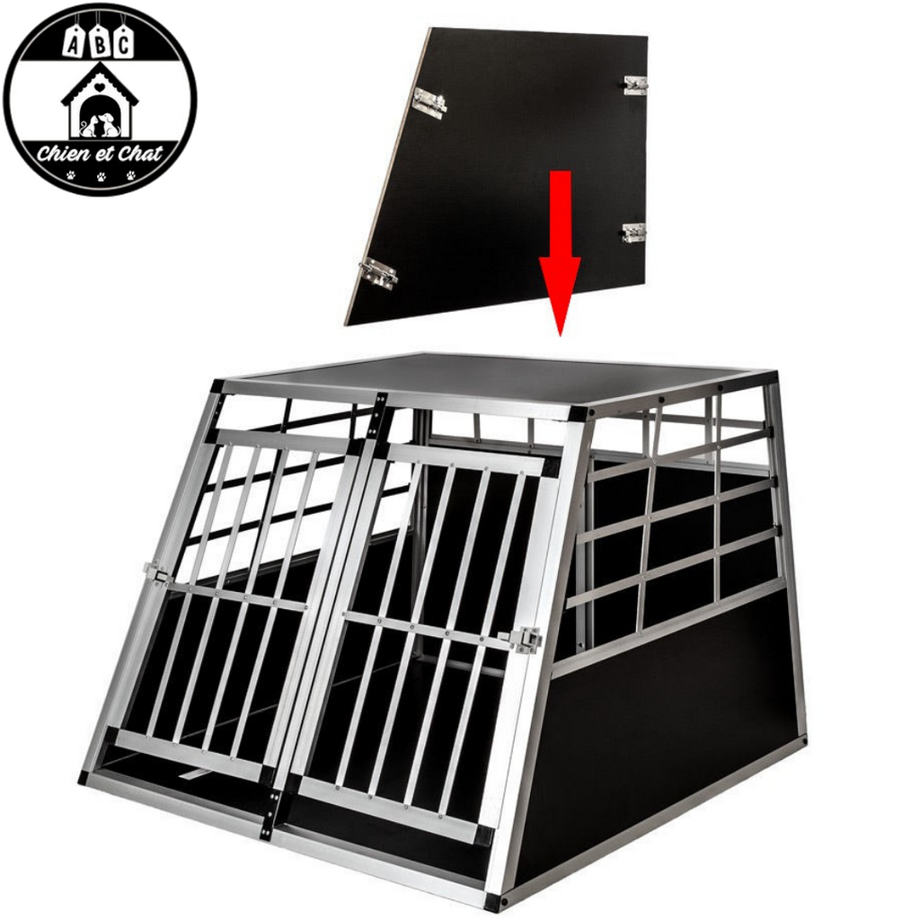 Cage De Transport Chien Double avec Séparation CAG-005 - Cage chien, Cage  chien XXL, Cage de transport chien
