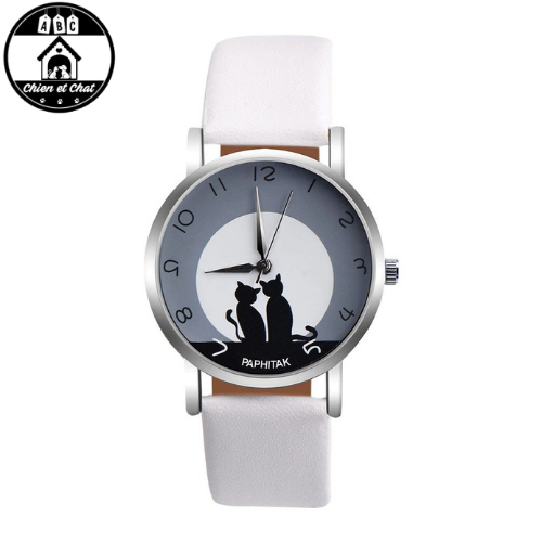 Montre Chat au clair de lune LIVRAISON GRATUITE ABC Chien et