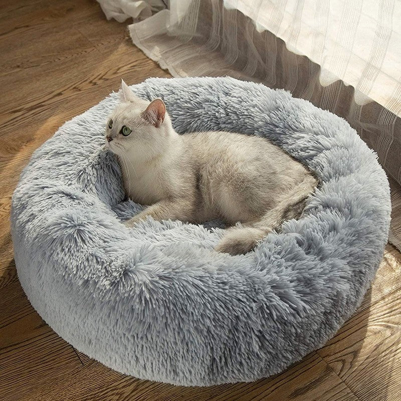 Lit pour chat doux et mignon - Confortable et lavable - Lit pour animal  domestique - Lit pour chien et chaton - Taille S - Trois tailles :  