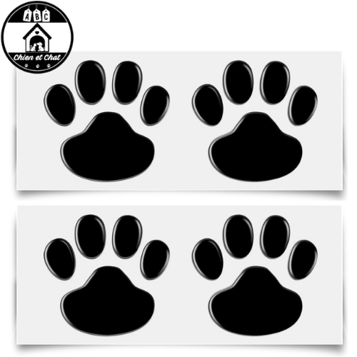 Stickers de sol empreintes d'animaux
