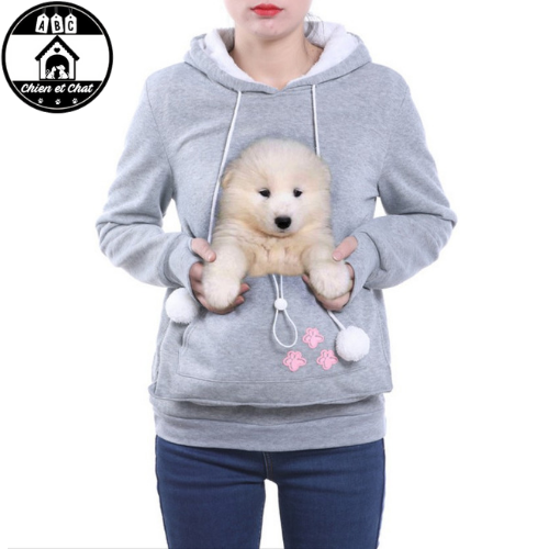 Sweat a capuche Chat avec poche kangourou